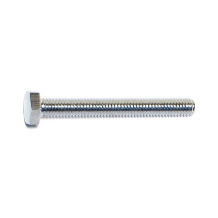 Midwest Fastener Class 8.8, M6-1.00 Hex Head Cap Screw, Chrome Plated Steel, 50 mm L, 10 PK 74471